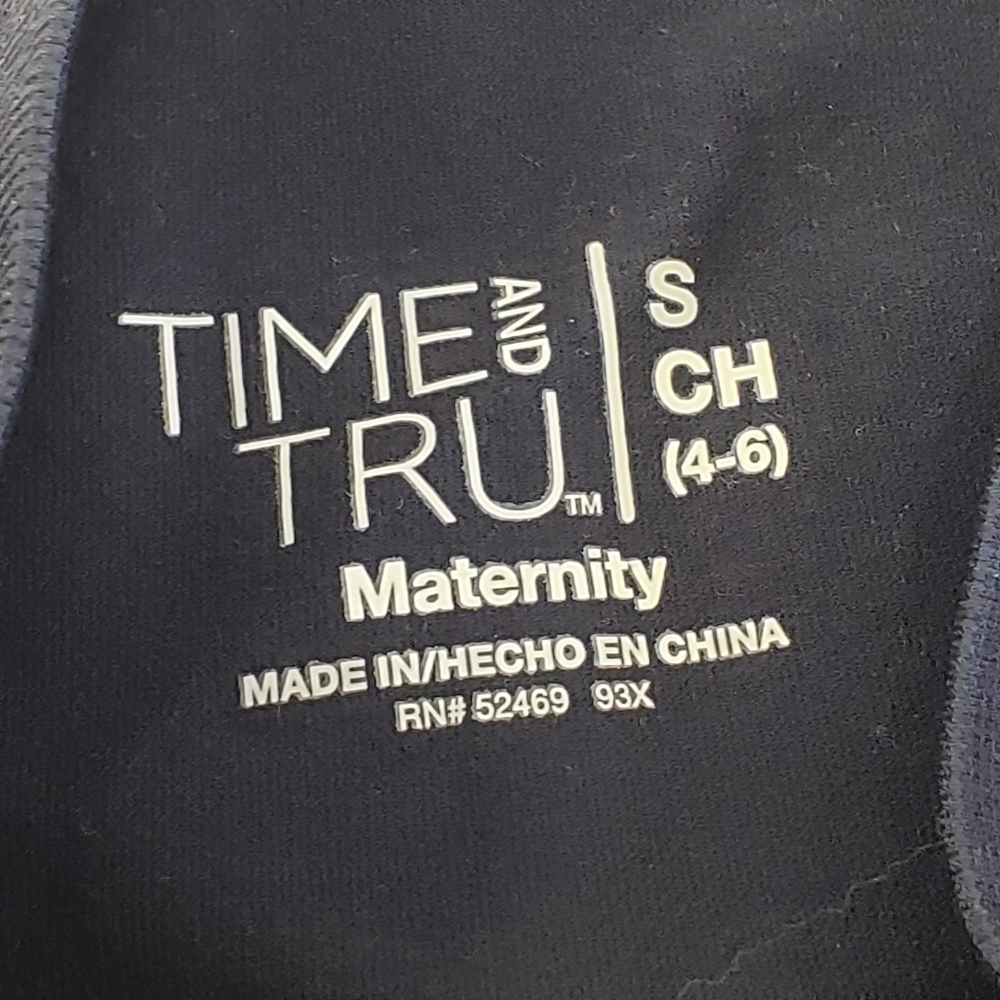 Time and Tru Maternity Shorts 5 Pocket Size Small 4-6 - Picture 4 of 5